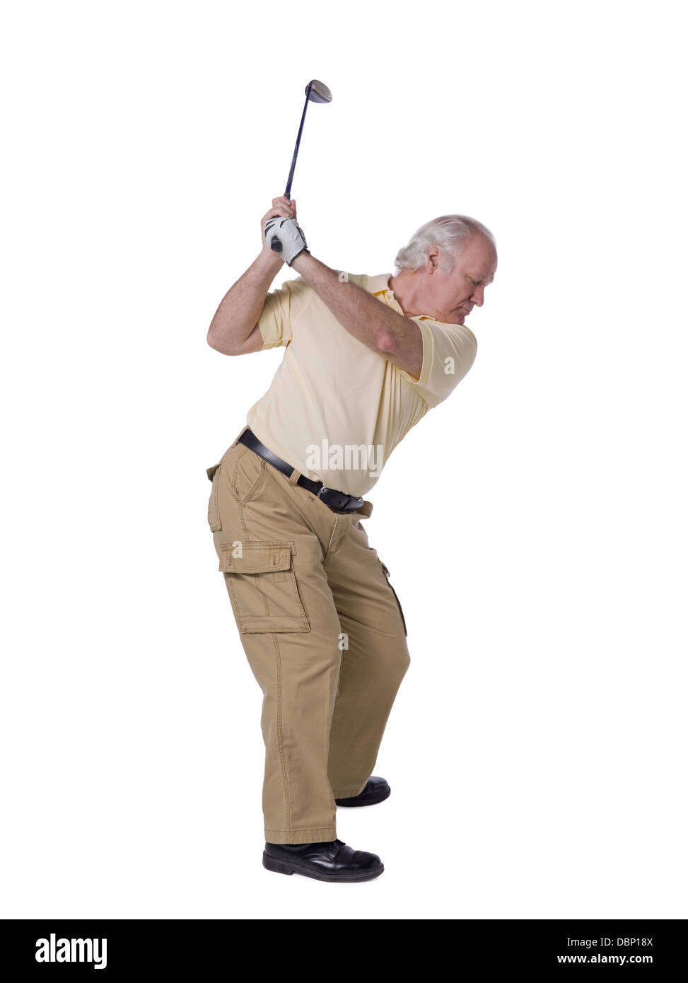 senior playing golf Stock Photo Alamy
