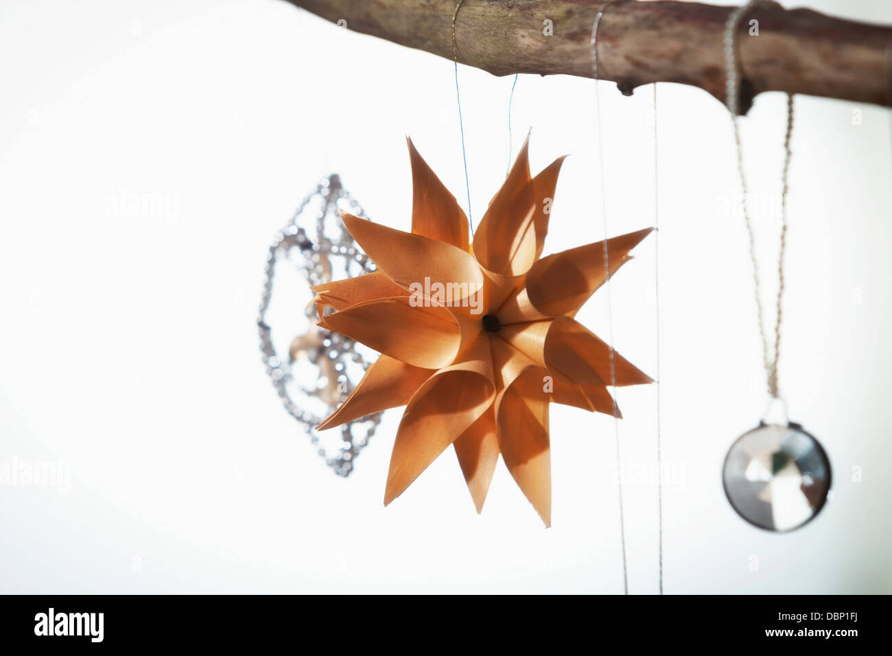 Christmas ornaments in tree, Munich, Bavaria, Germany Stock Photo Alamy