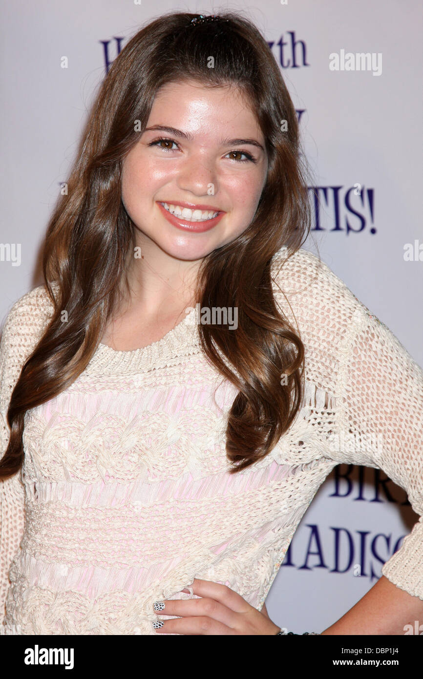 Jadin Gould  Madison Pettis's 13th birthday party at Eden - Arrivals Los Angeles, California, USA - 31.07.11 Stock Photo