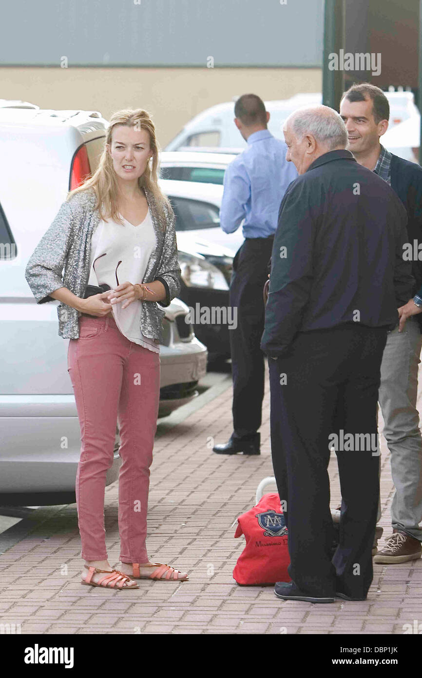 Amancio Ortega Gaona supports his daughter Marta at a show jumping