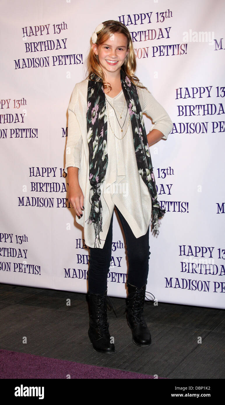 Taylar Hender Madison Pettis S 13th Birthday Party At Eden Arrivals Los Angeles California Usa 31 07 11 Stock Photo Alamy