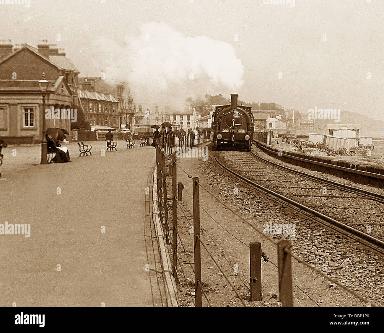 Dawlish Broad Gauge Railway Victorian period Stock Photo
