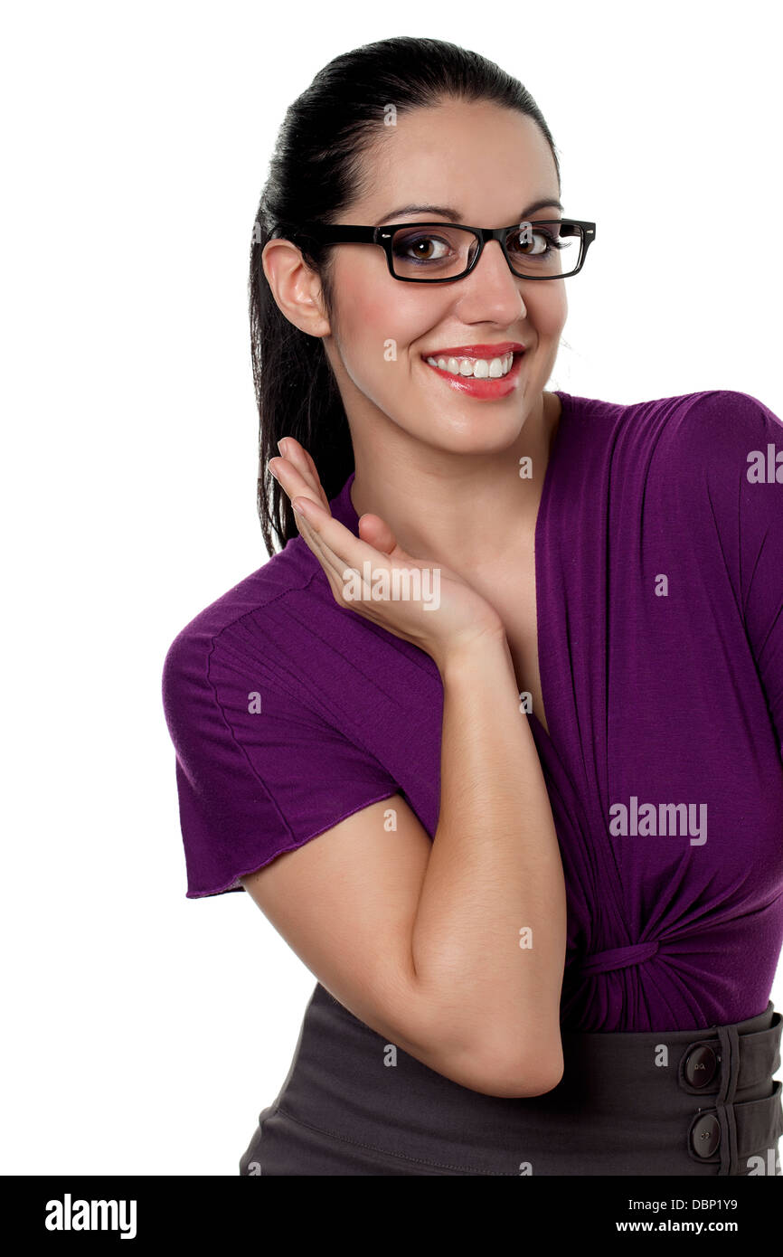 Happy smiling gorgeous woman in hi-res stock photography and images - Alamy