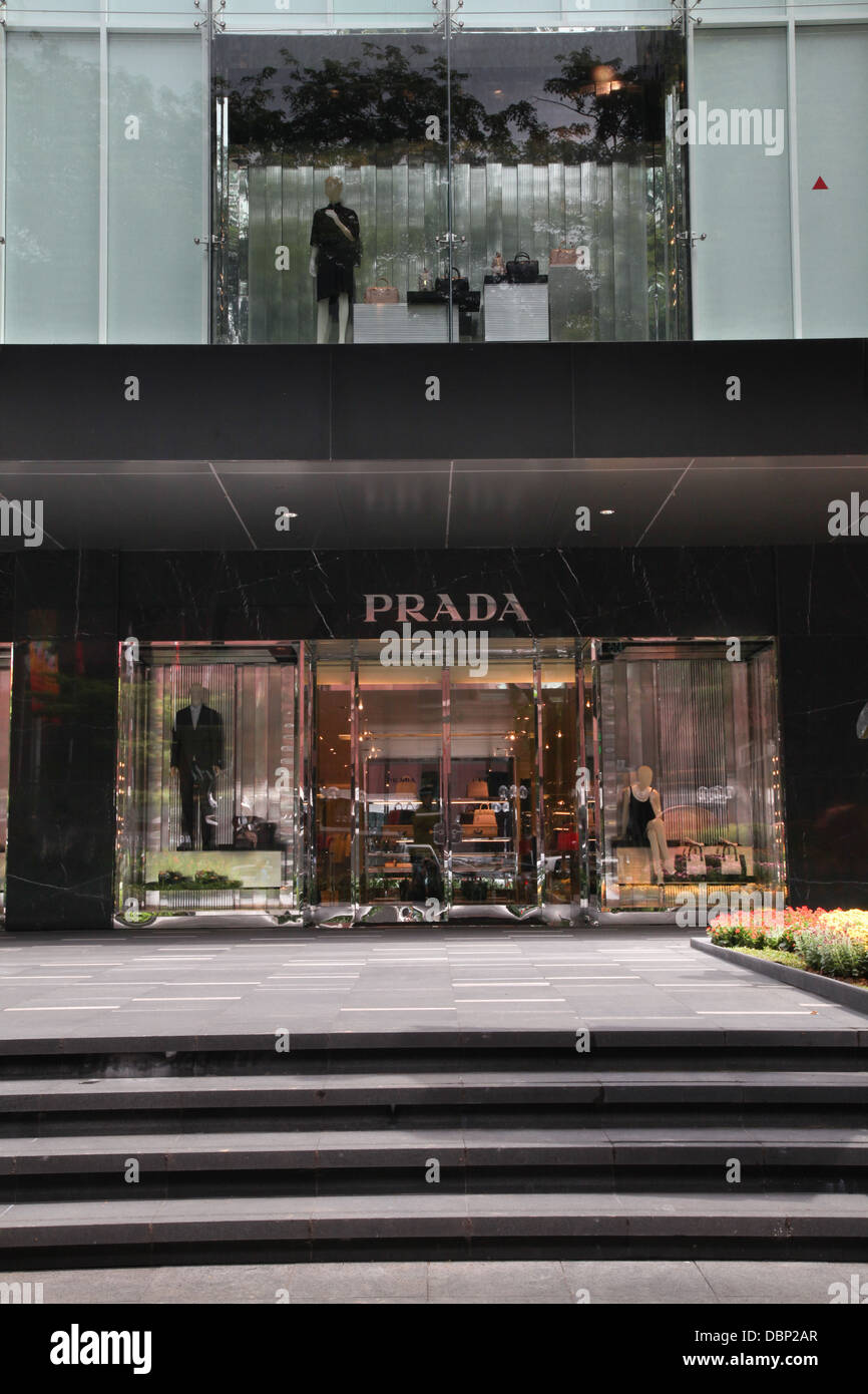 Prada shop front store singapore orchard road Stock Photo - Alamy