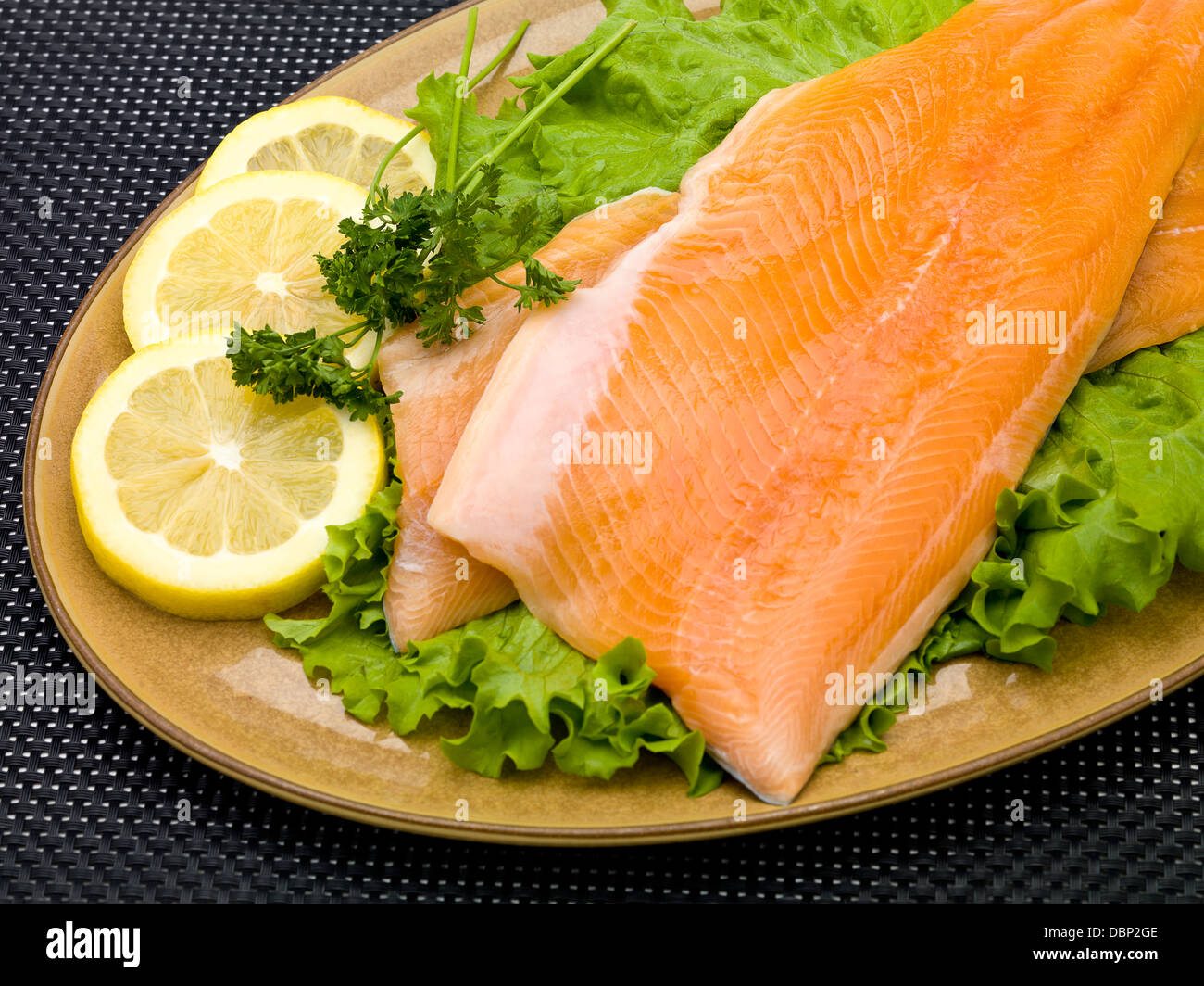 Prepared Salmon Dish Stock Photo - Alamy