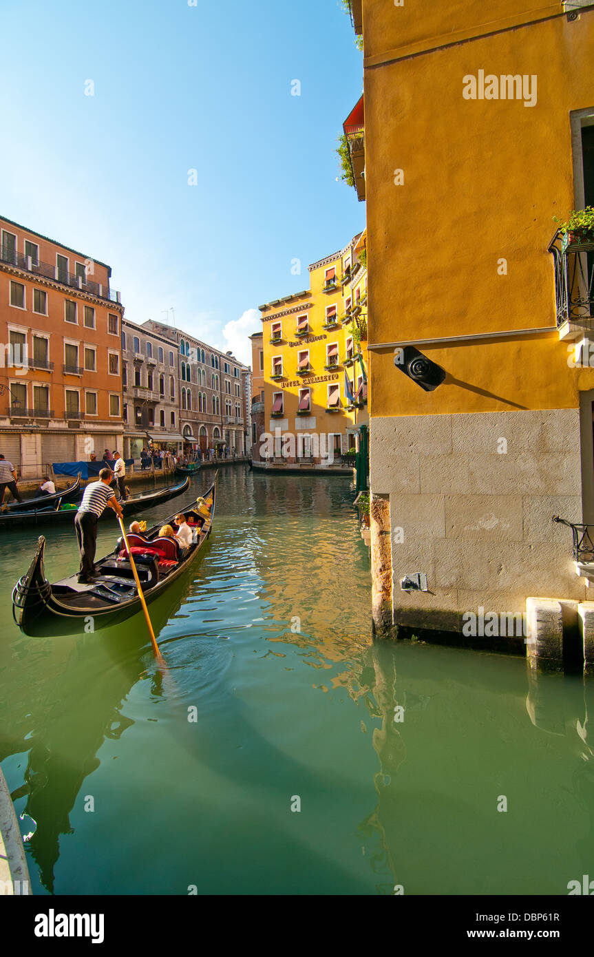 Venice Italy Gondolas on canal , most famous boat Stock Photo - Alamy