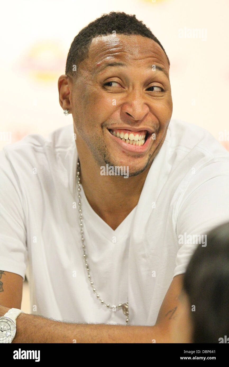Shawn Marion of the Dallas Mavericks, makes an appearance at Millions
