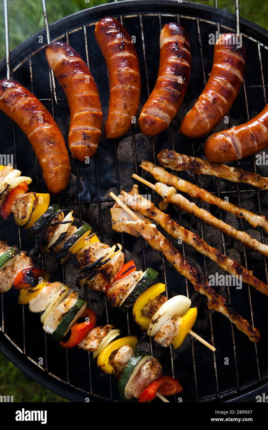 Cooking on the barbecue grill Stock Photo Alamy