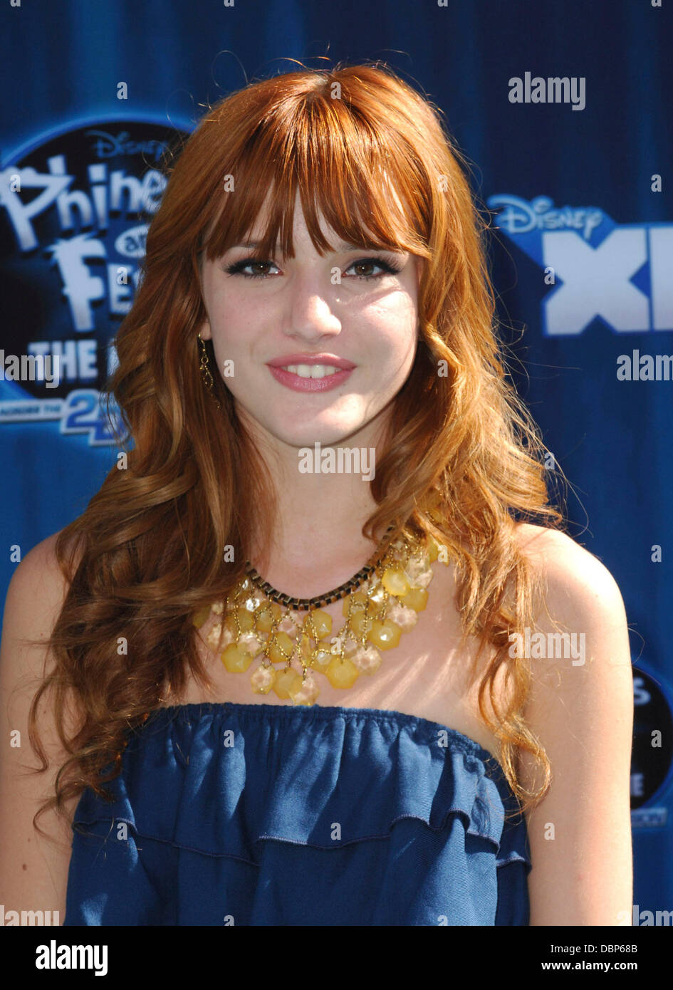 Bella Thorne Hollywood Premiere of the Disney Channel Original Movie,  "Phineas and Ferb: Across the 2nd Dimension" held at the El Capital Theatre  Hollywood, California - 03.08.11 Stock Photo - Alamy