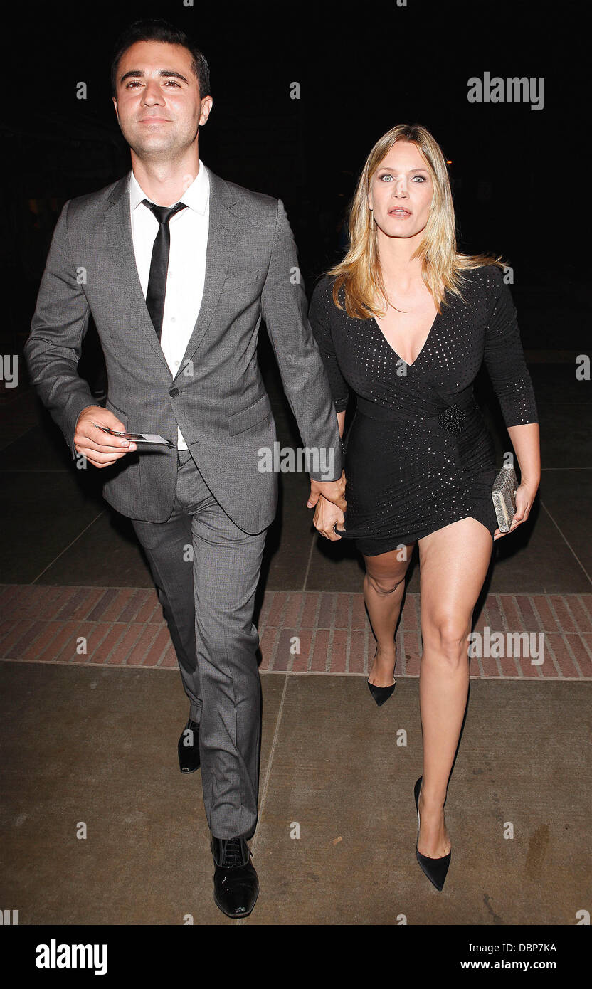 Natasha Henstridge And Her Husband Darius Campbell Aka Darius Danesh Arriving At A Coldplay Concert Los Angeles California 03 08 11 Stock Photo Alamy