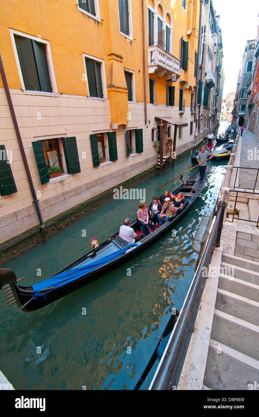 Venice Italy Gondolas on canal , most famous boat Stock Photo - Alamy