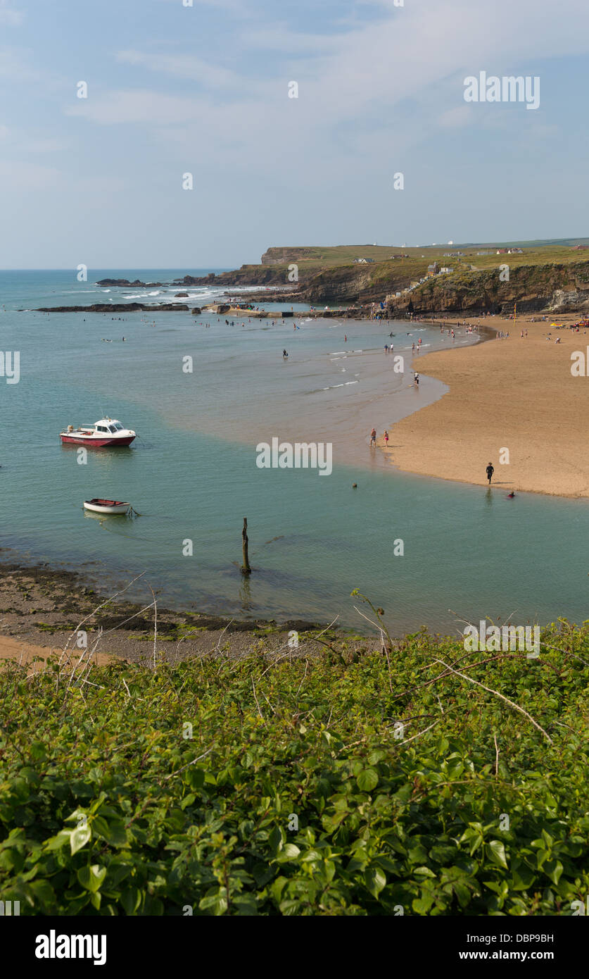 Scenic coastal village bay ocean see waves rocks cliffs coast hires