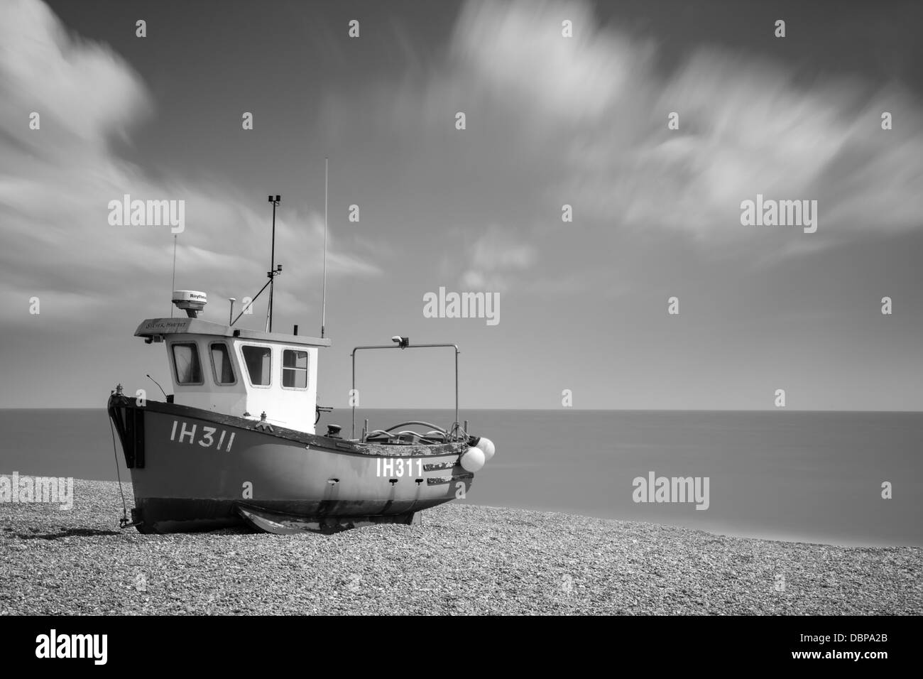 Fishing boat Black and White Stock Photos & Images - Alamy