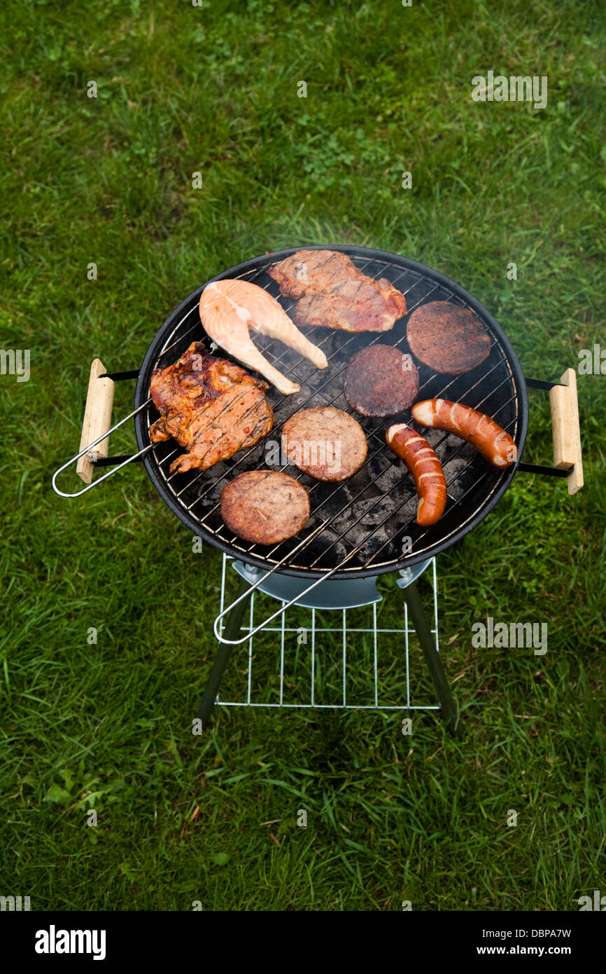 BBQ, Grilling time Stock Photo Alamy