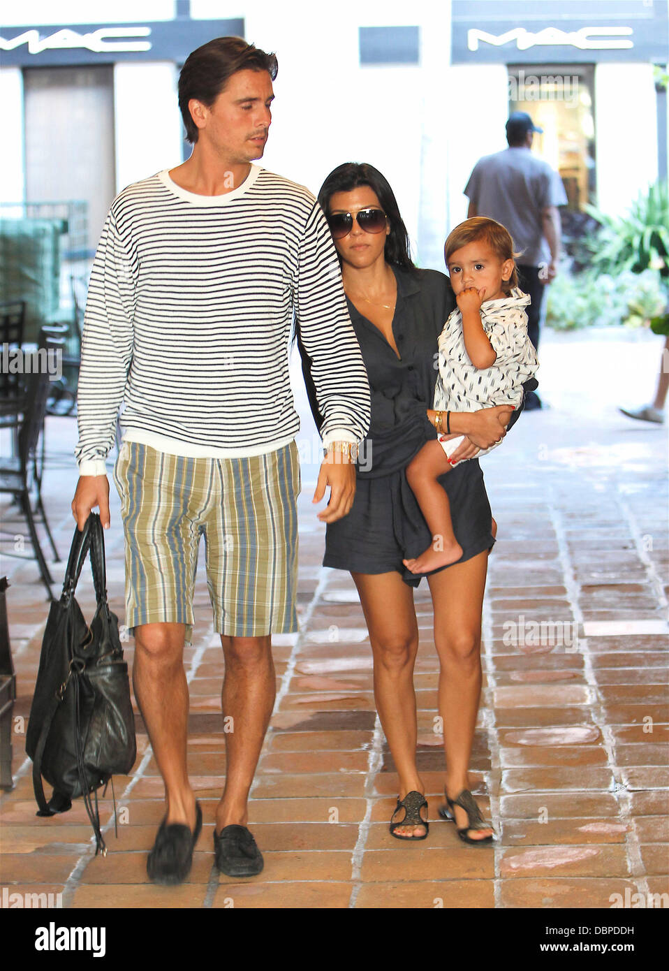 Kourtney Kardashian, Scott Disick and their son Mason Dash Disick are