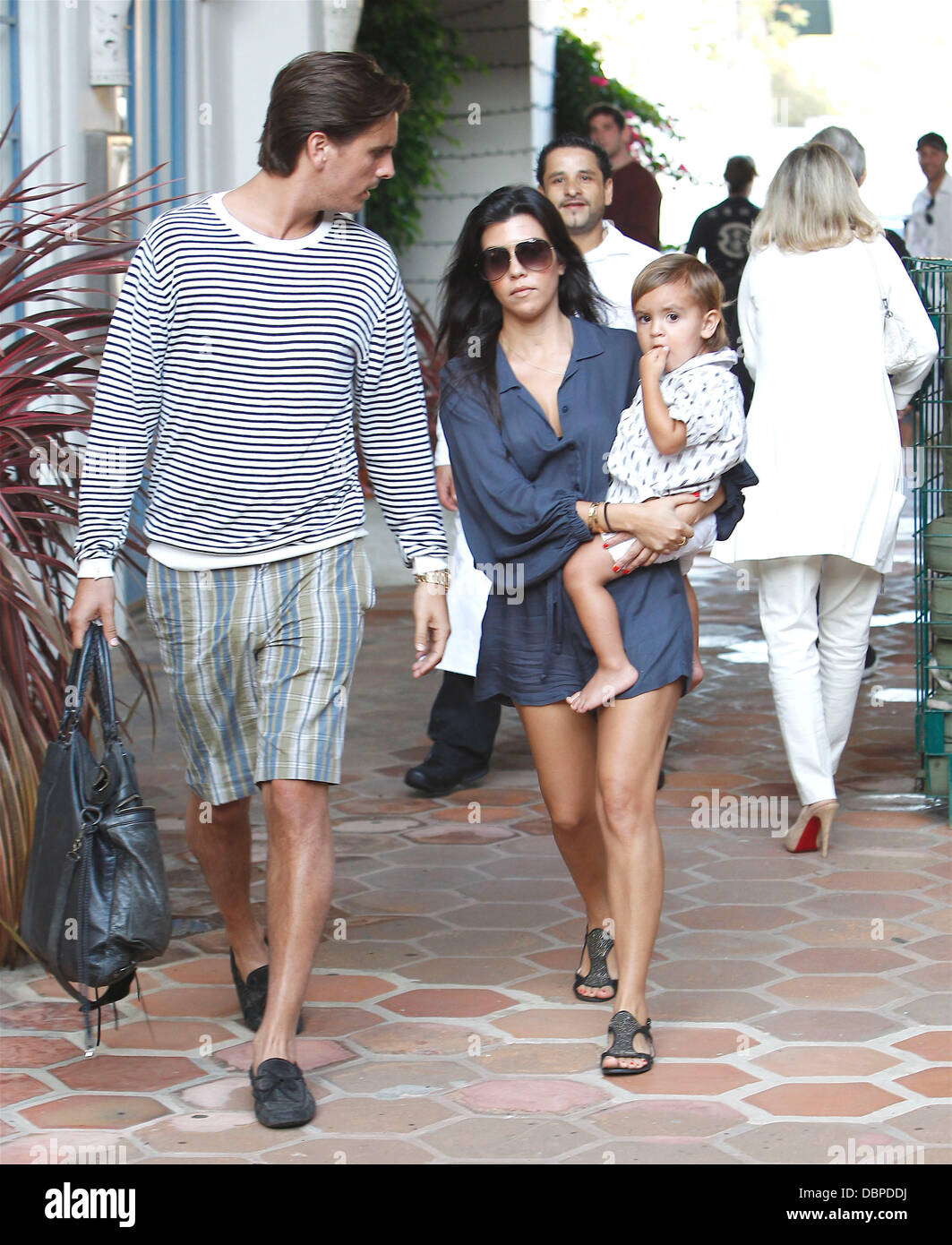 Kourtney Kardashian, Scott Disick and their son Mason Dash Disick are