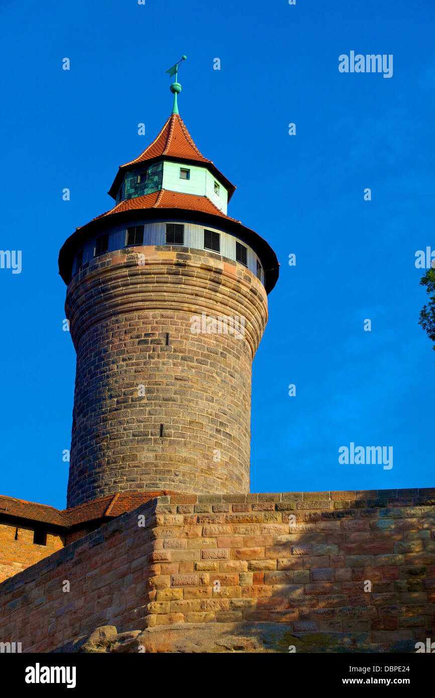 Sinwell Tower, Nuremberg Castle, Nuremberg, Bavaria, Germany, Europe Stock Photo