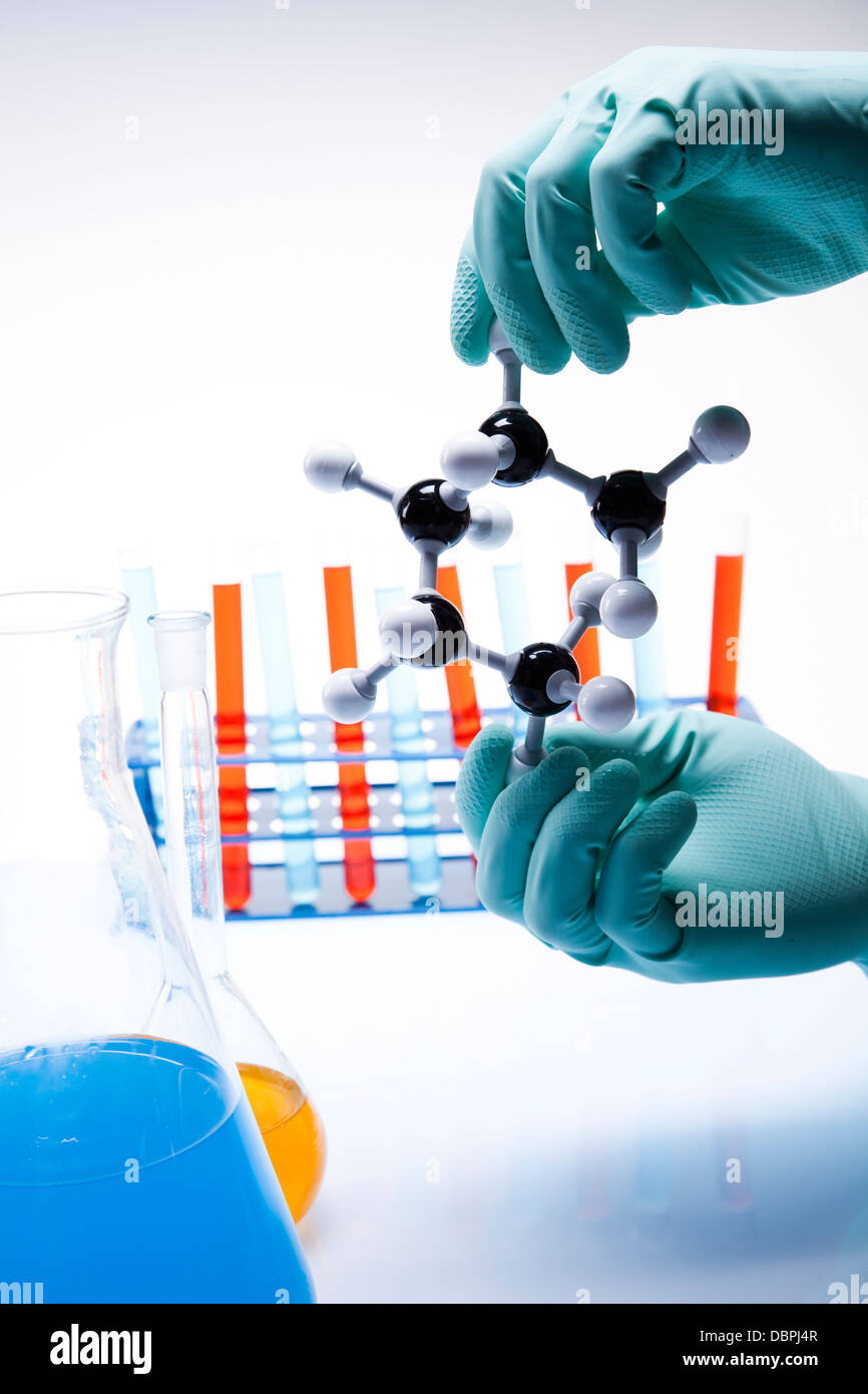 Laboratory, Dna structure Stock Photo - Alamy
