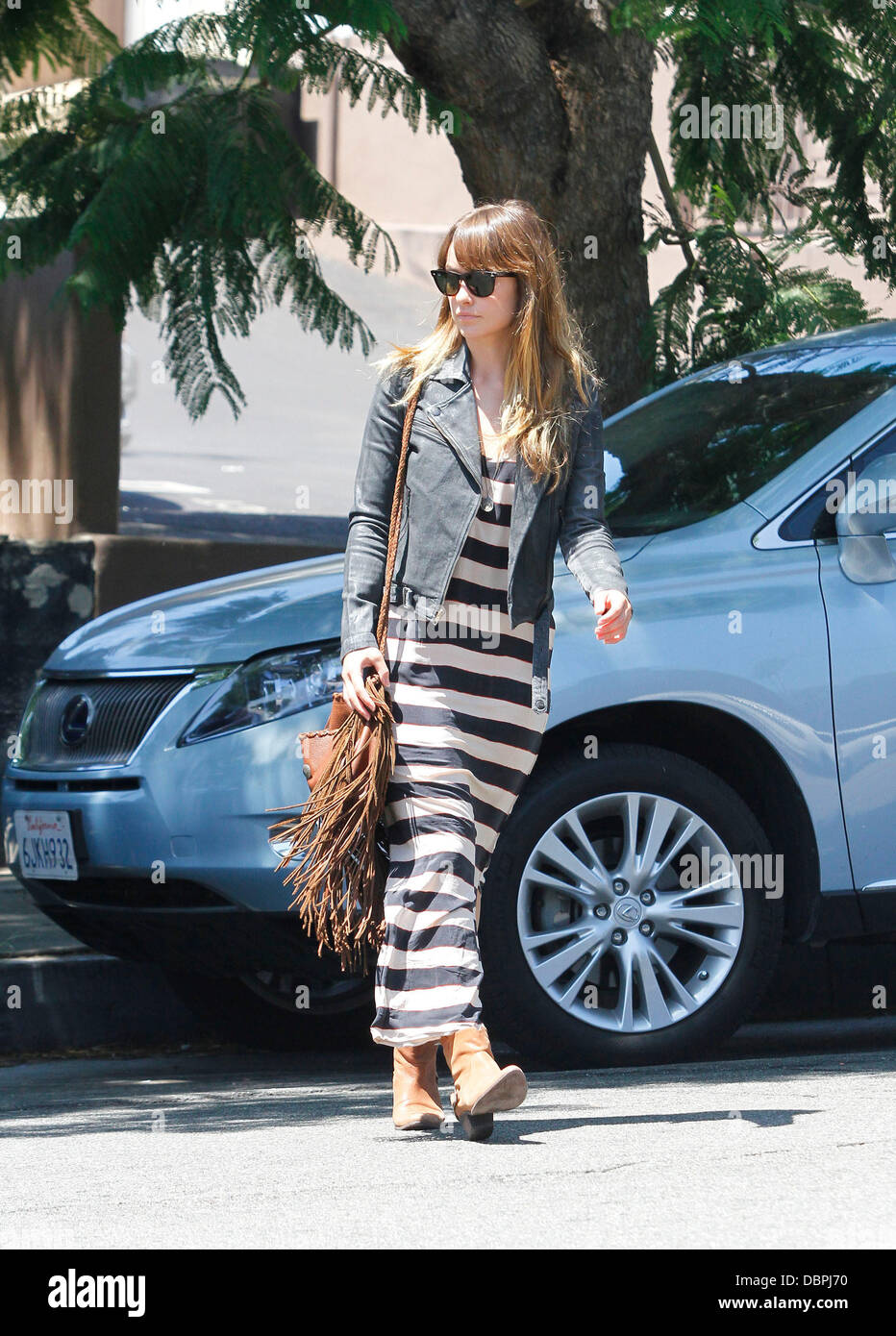 Olivia Wilde arrives for lunch at Little Dom's Cafe in Los Feliz. The