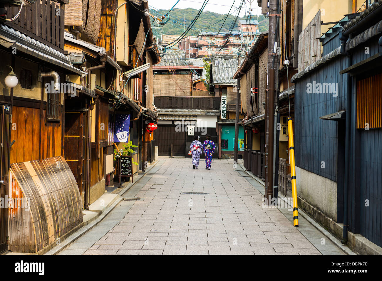 Geisha quarter of Gion, Kyoto, Japan, Asia Stock Photo