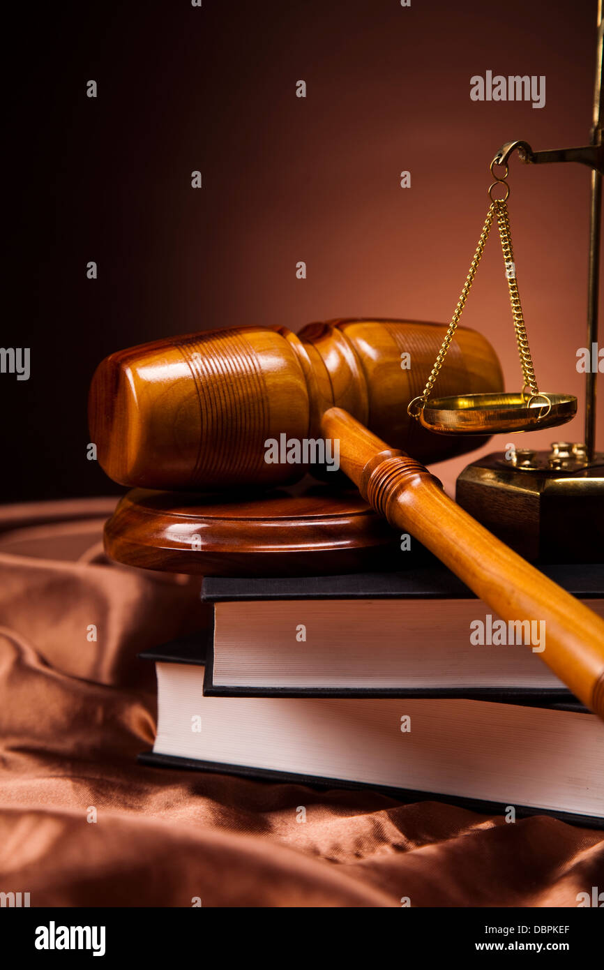 Judges wooden gavel Stock Photo