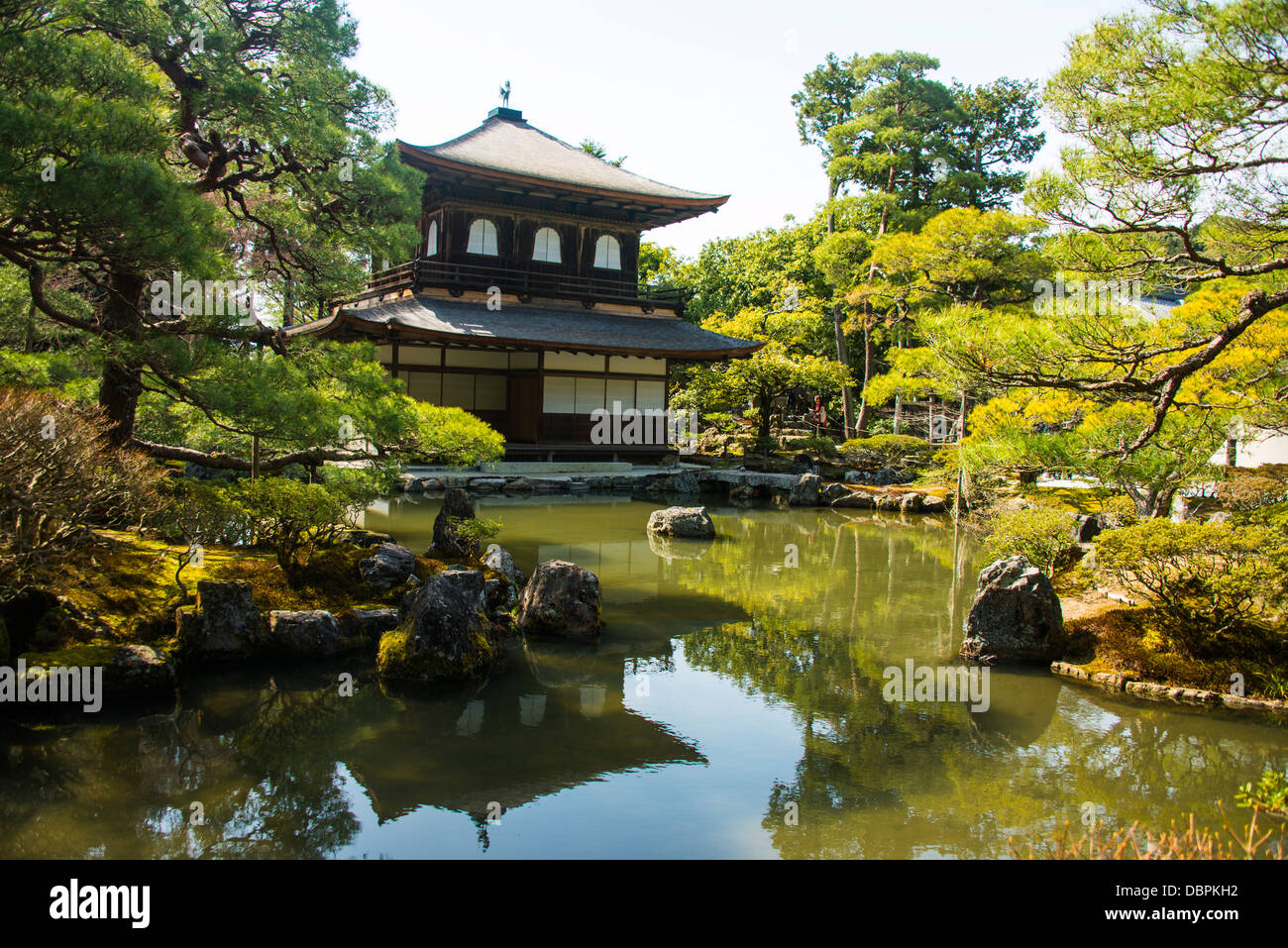 Kannon-den temple structure in the Ginkaku-ji Zen Temple, UNESCO World Heritage Site, Kyoto, Japan, Asia Stock Photo