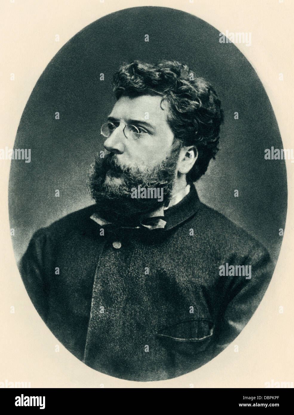 Composer Georges Bizet. Photograph Stock Photo