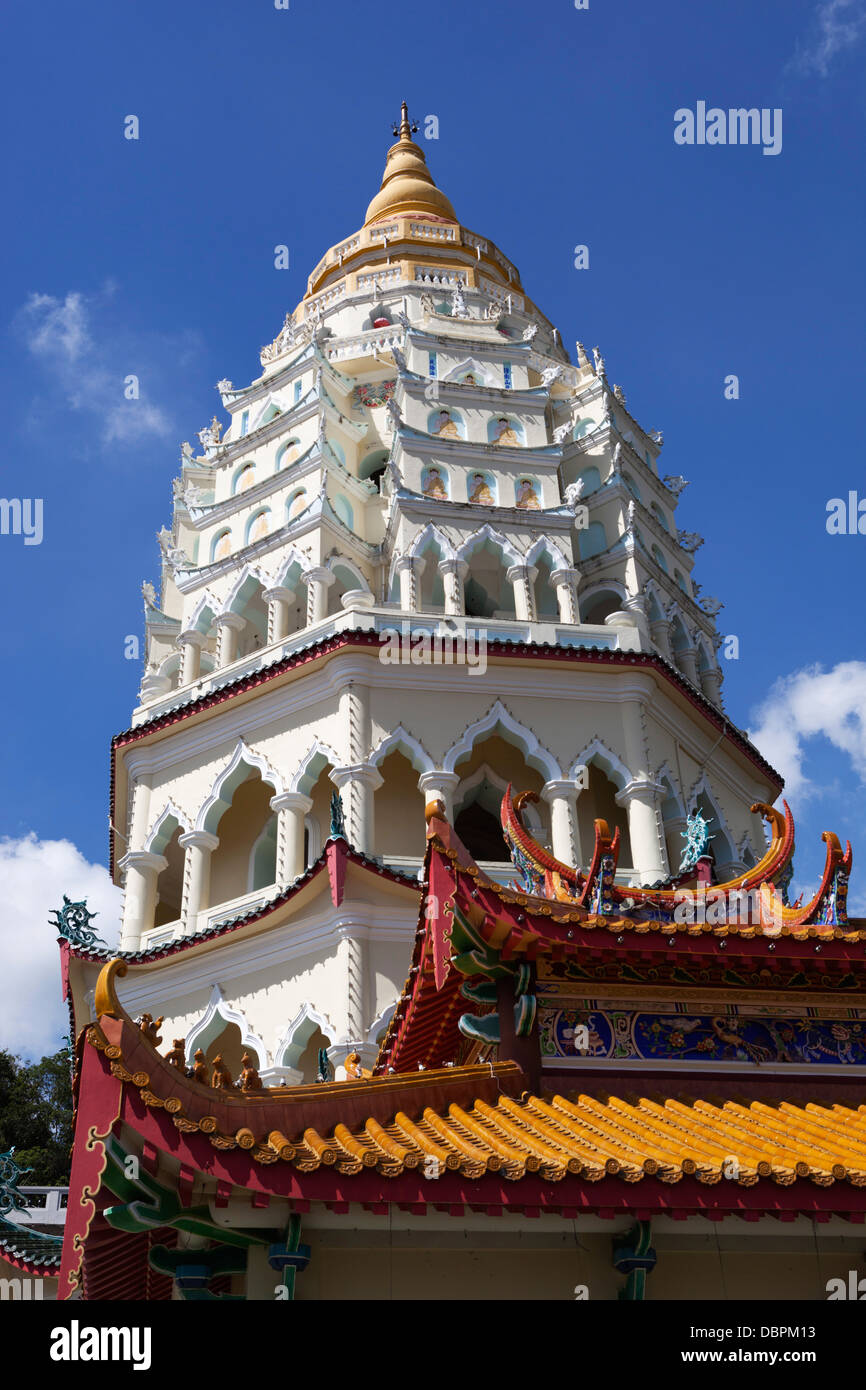 Ban Po pagoda, Kek Lok Si Temple, Crane Hill, Georgetown, Pulau Penang, Malaysia, Southeast Asia, Asia Stock Photo