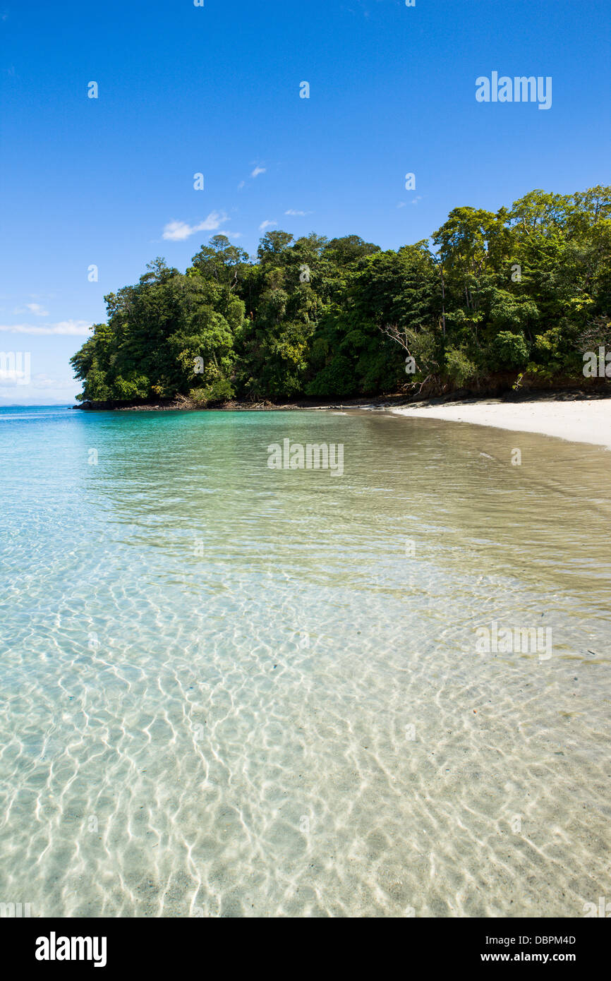 A remote island in Chirique Province, Panama, Central America Stock Photo