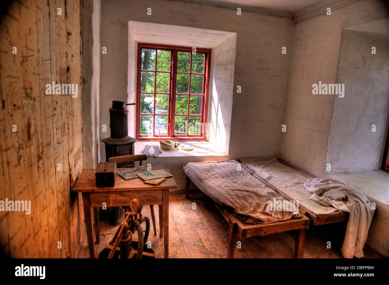 Interior of an old swedish House Stock Photo