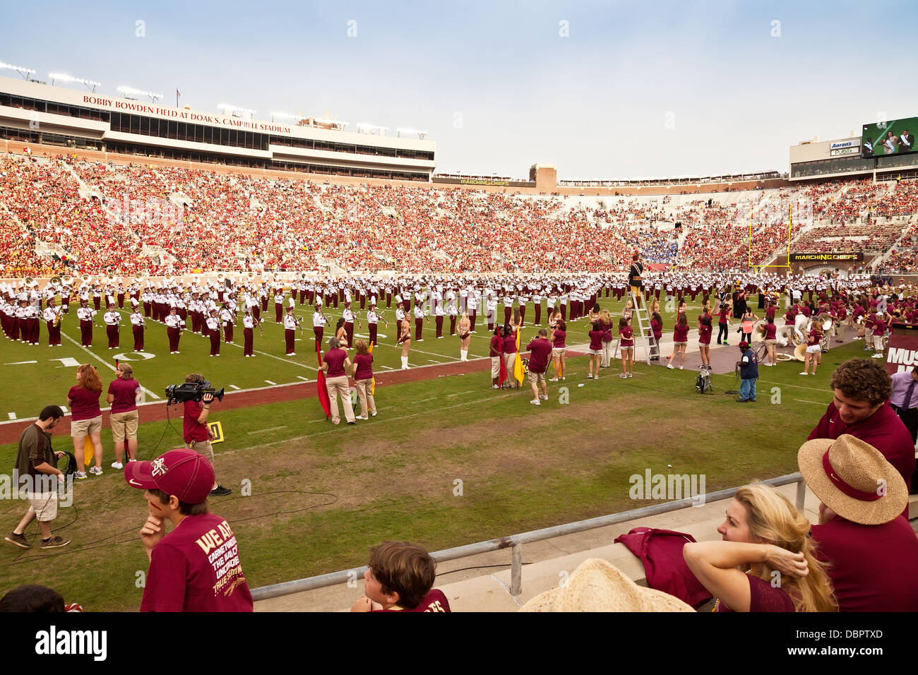 Florida State University Football game at Doak Campbell Stadium Stock Photo