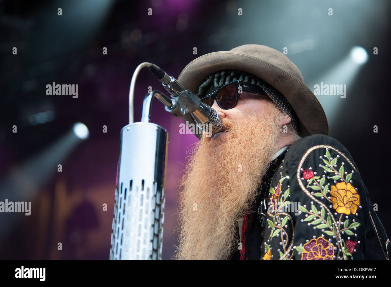 Billy Gibbons (ZZ Top) on 01.05.1982 in Dortmund. | usage