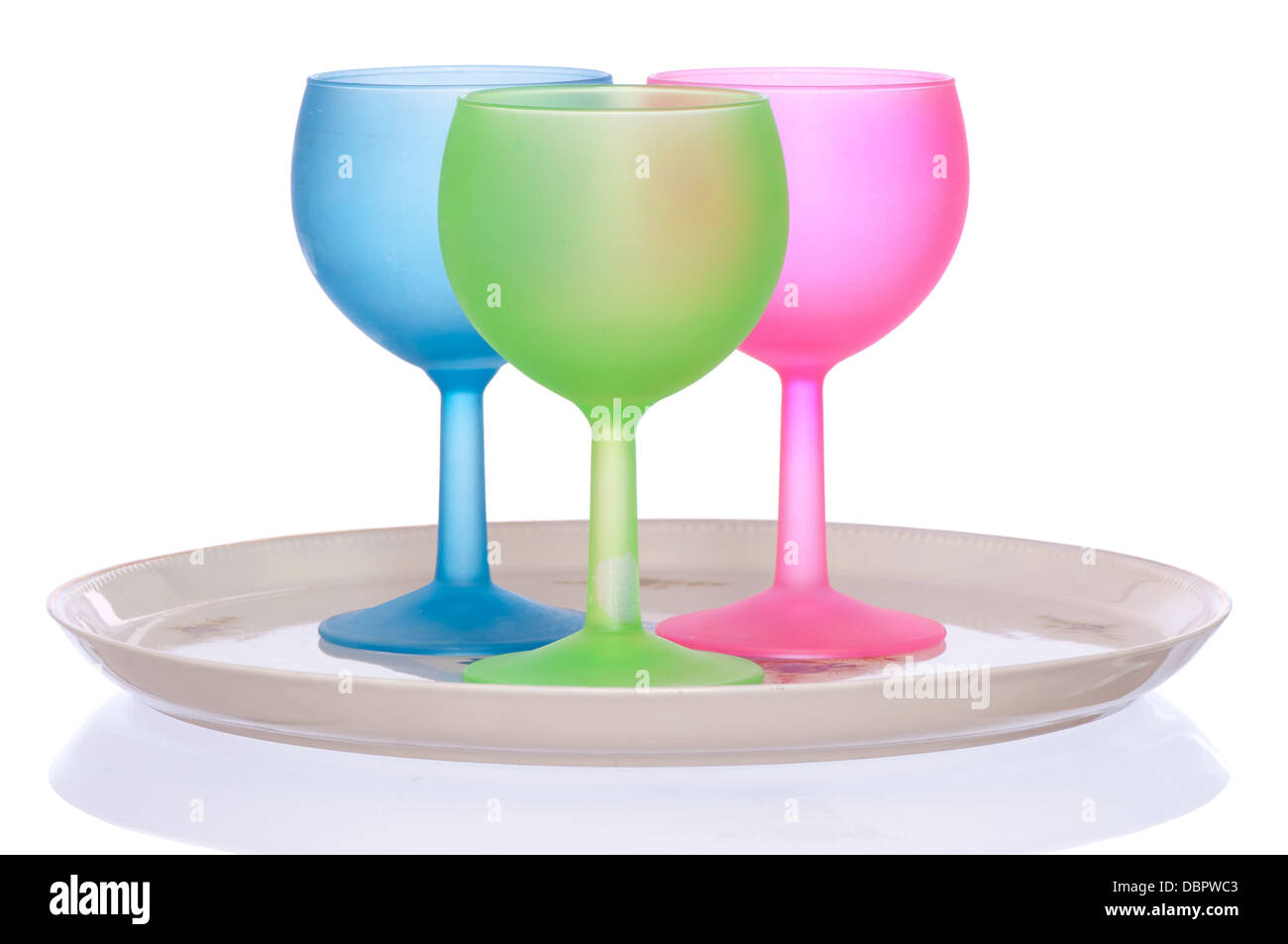 colored wine glasses Stock Photo Alamy
