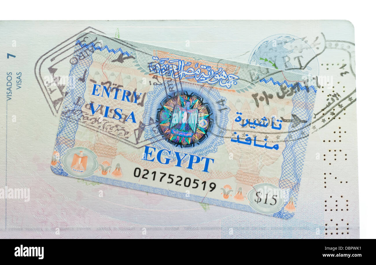 Passport visa stamp in egypt hires stock photography and images Alamy
