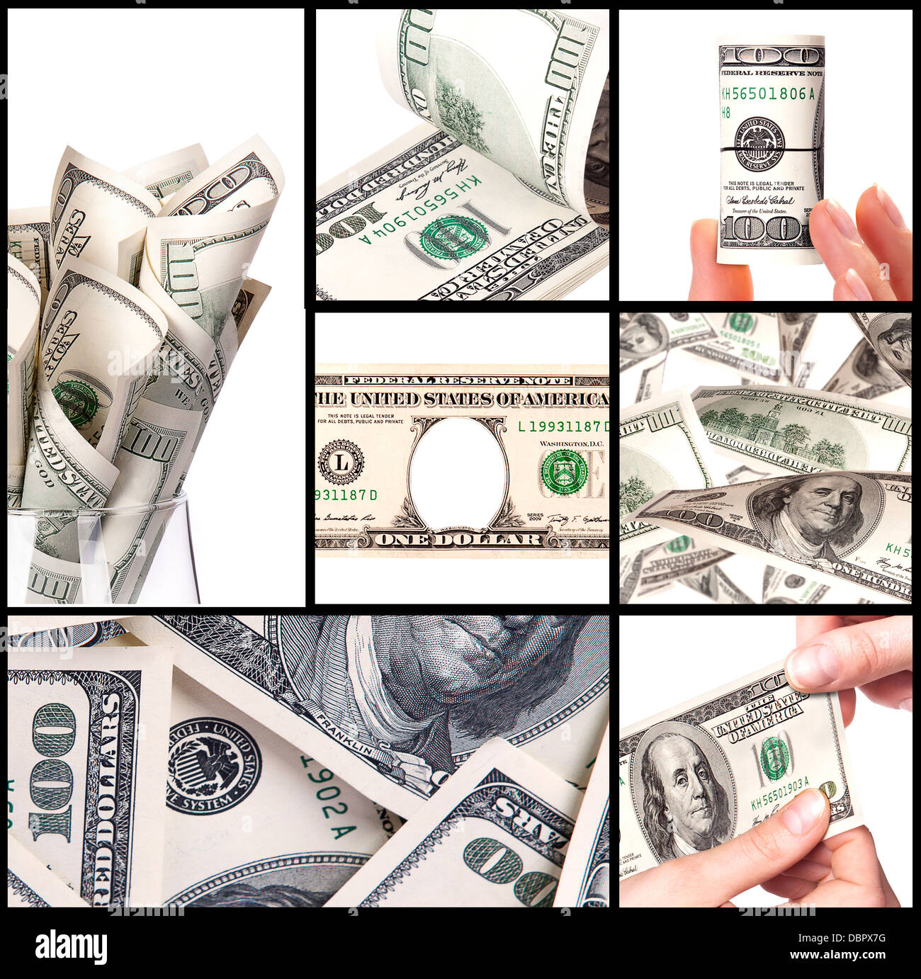 Background With Money American Hundred Dollar Bills Stock Photo