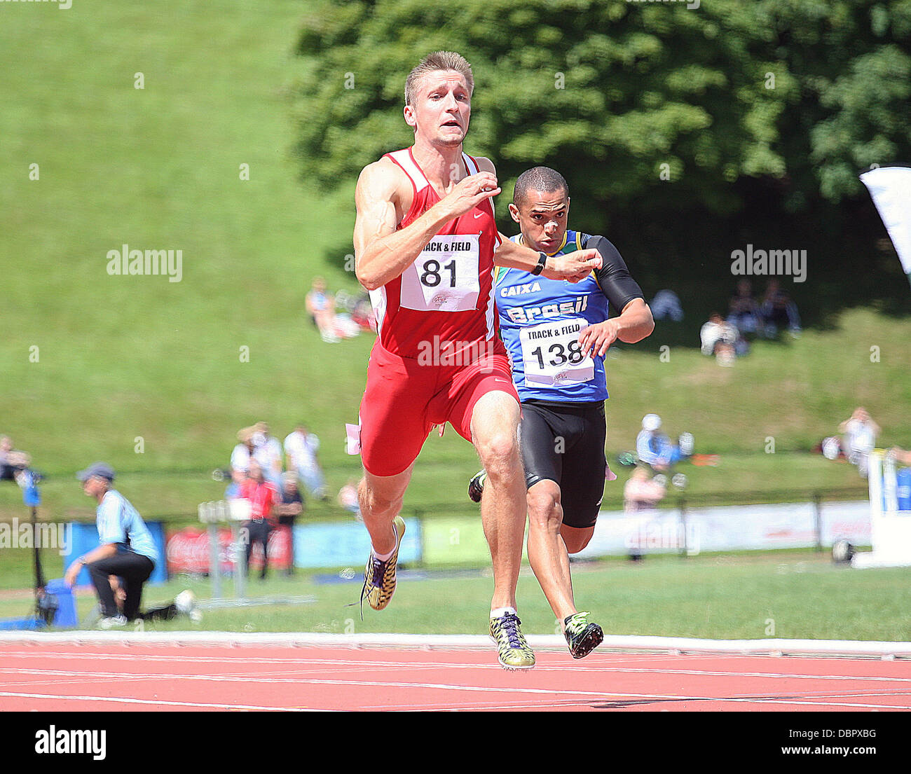 Belfast, UK. 2nd August, 2013. WPFG 2013 Track and Field Day 1. Track and Field events take