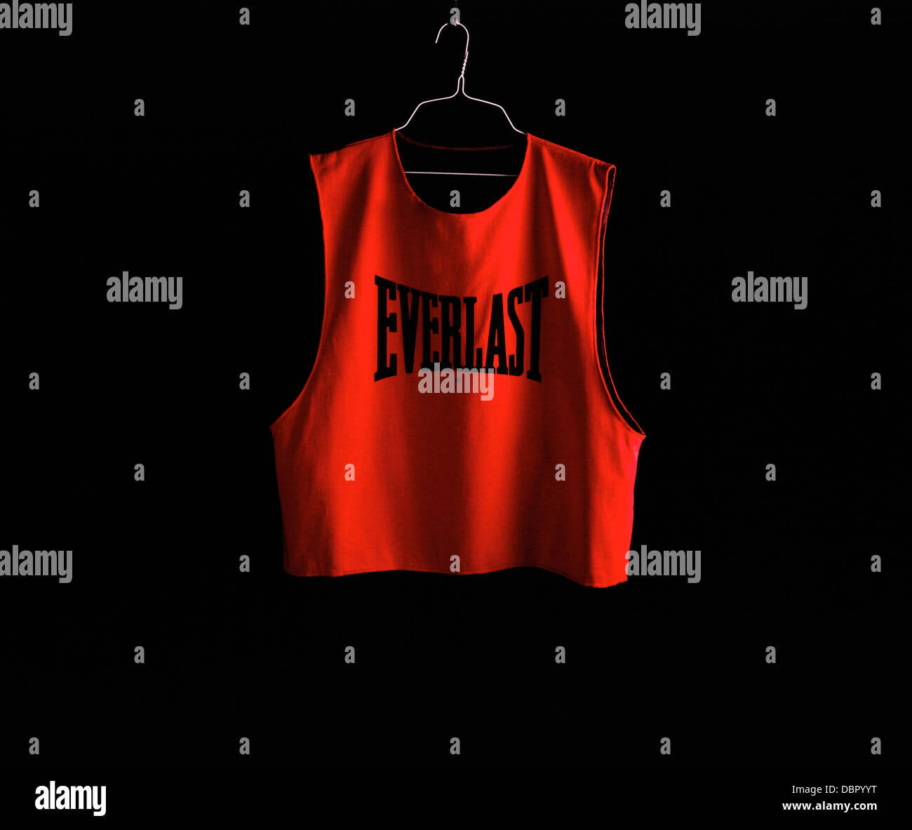 Red Everlast Shirt Stock Photo