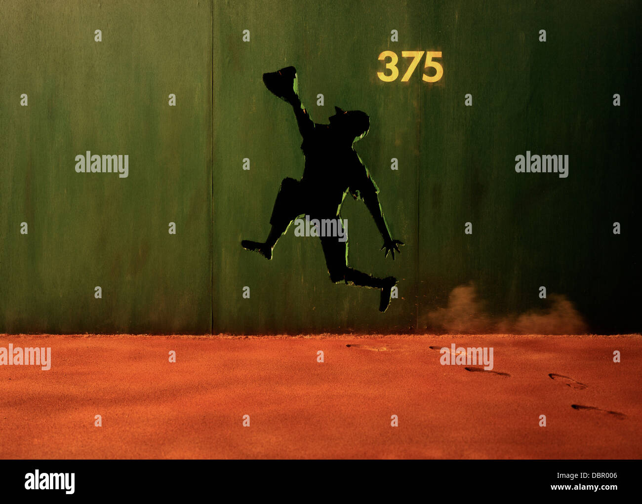Baseball Blunder Stock Photo