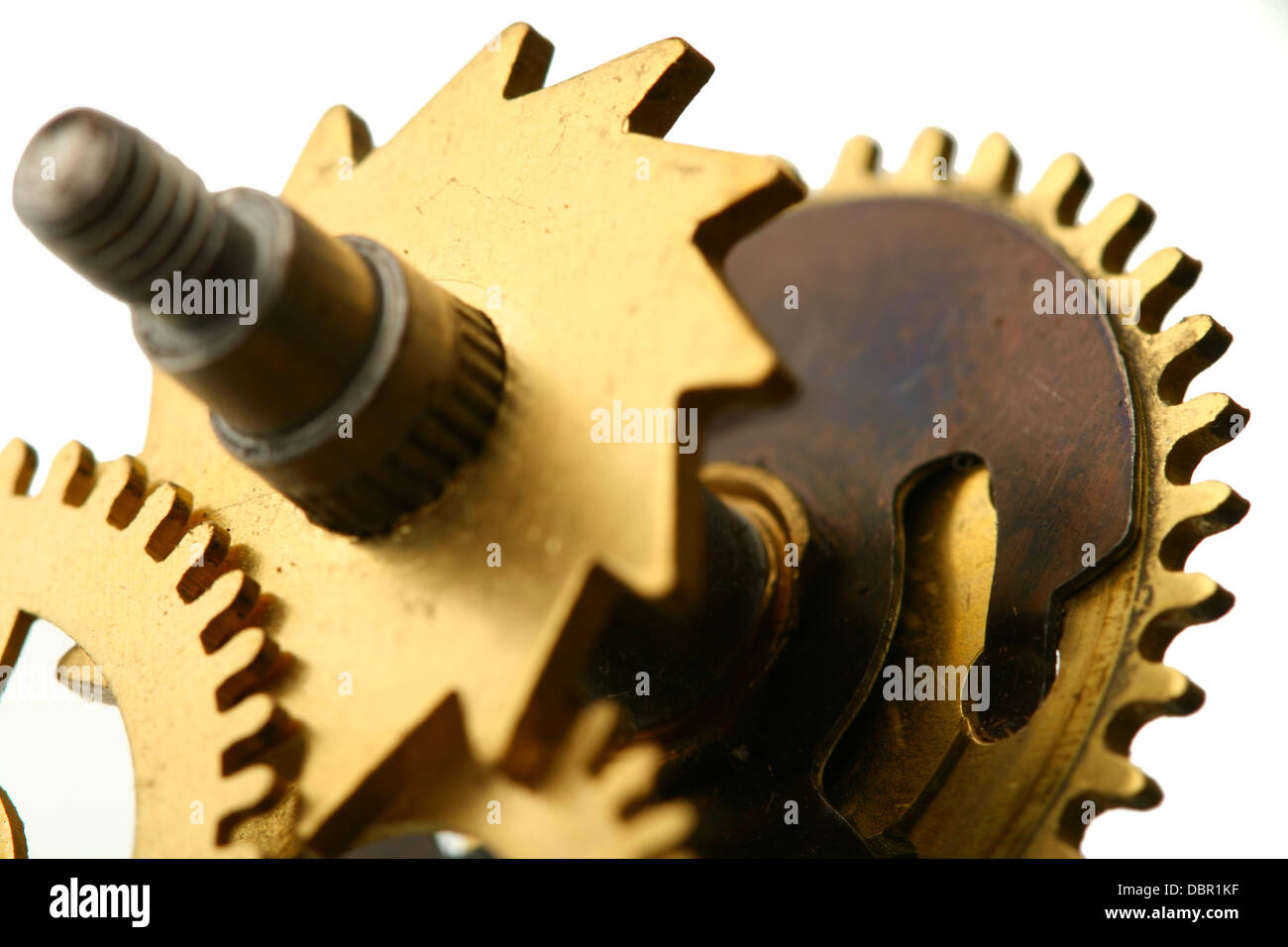 mechanical clock gear macro close up Stock Photo Alamy