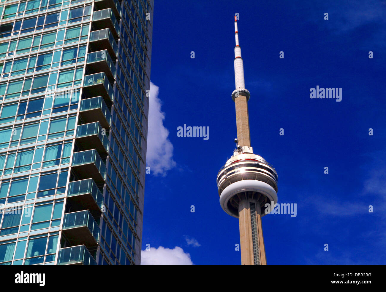 CN Torwe and a modern condo building in Toront, Canada Stock Photo - Alamy