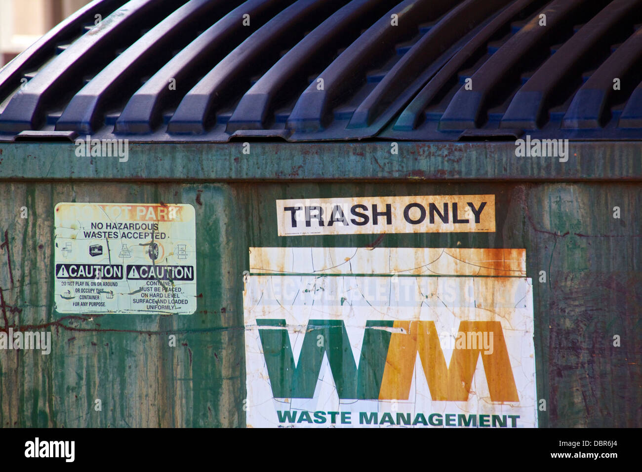 Trash dumpster. Stock Photo