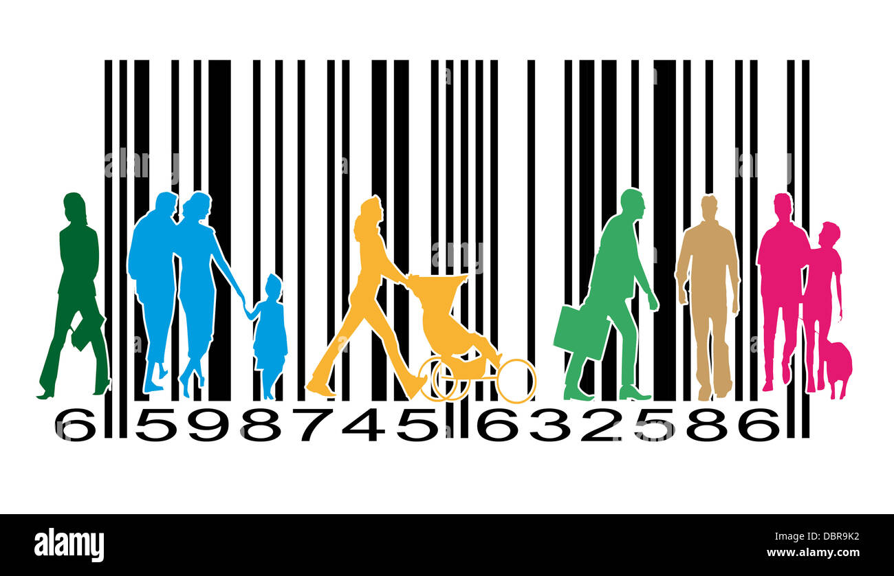 Woman barcode Cut Out Stock Images & Pictures - Alamy