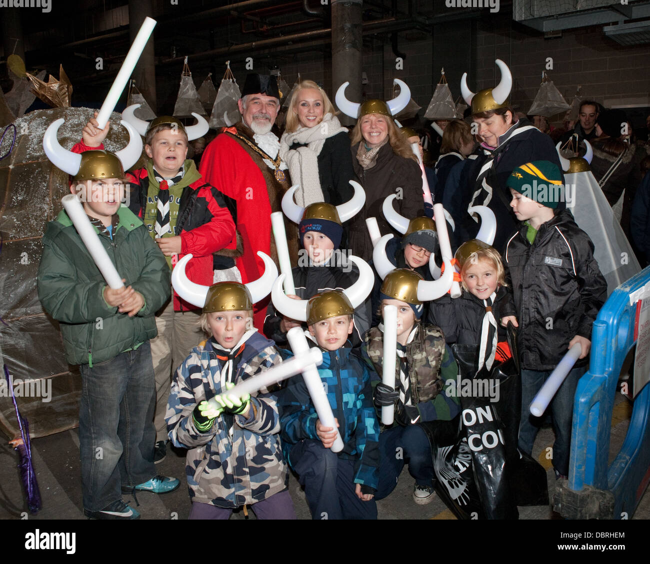 Walton Festival of Light attended by local children in illuminated