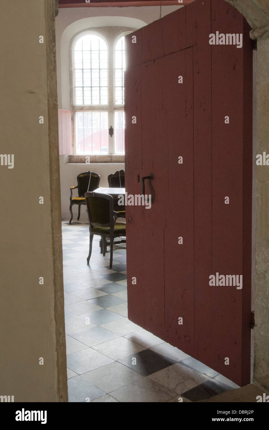 Meeting room with door open Stock Photo Alamy