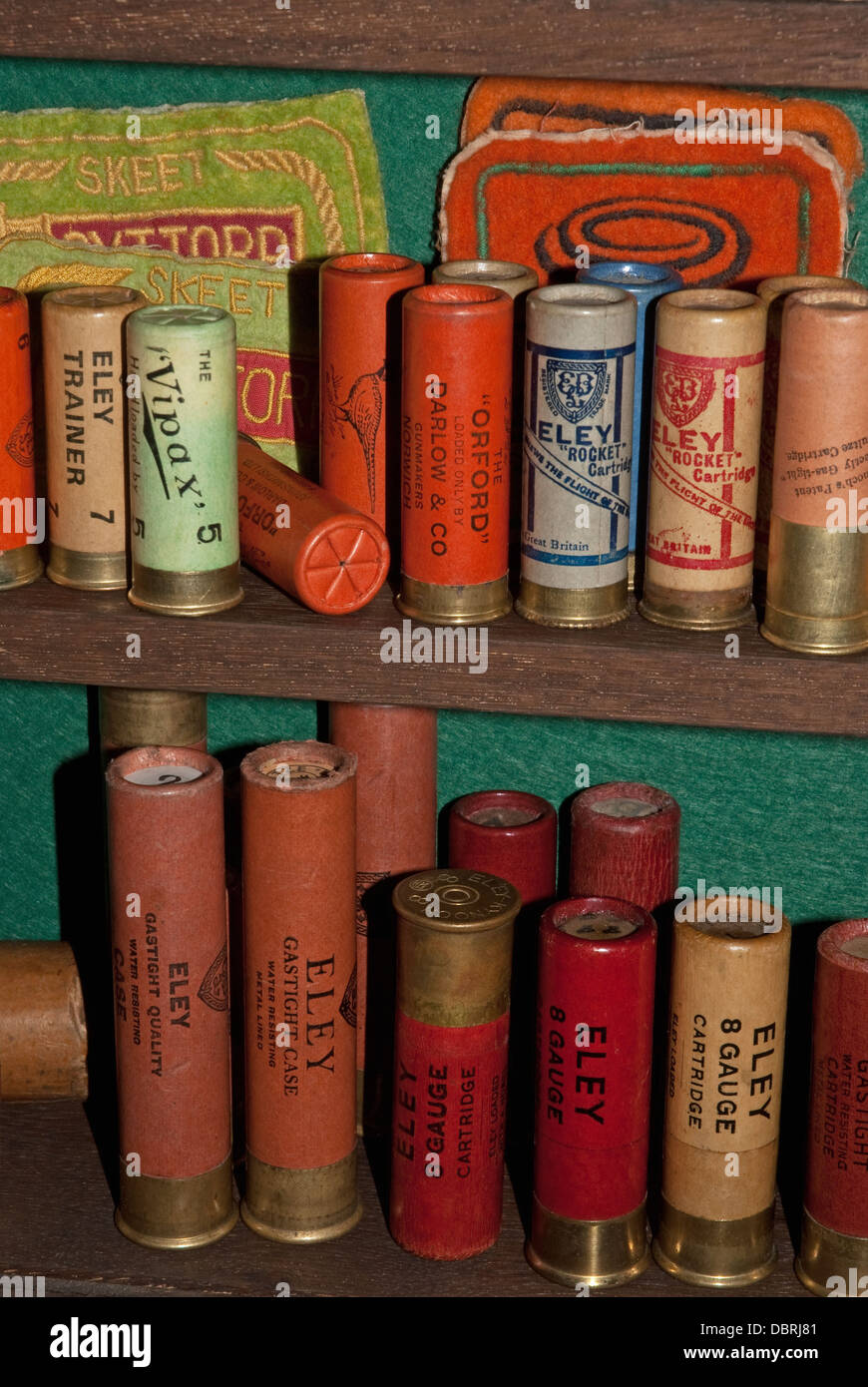 A selection of vintage shotgun cartridges Stock Photo Alamy
