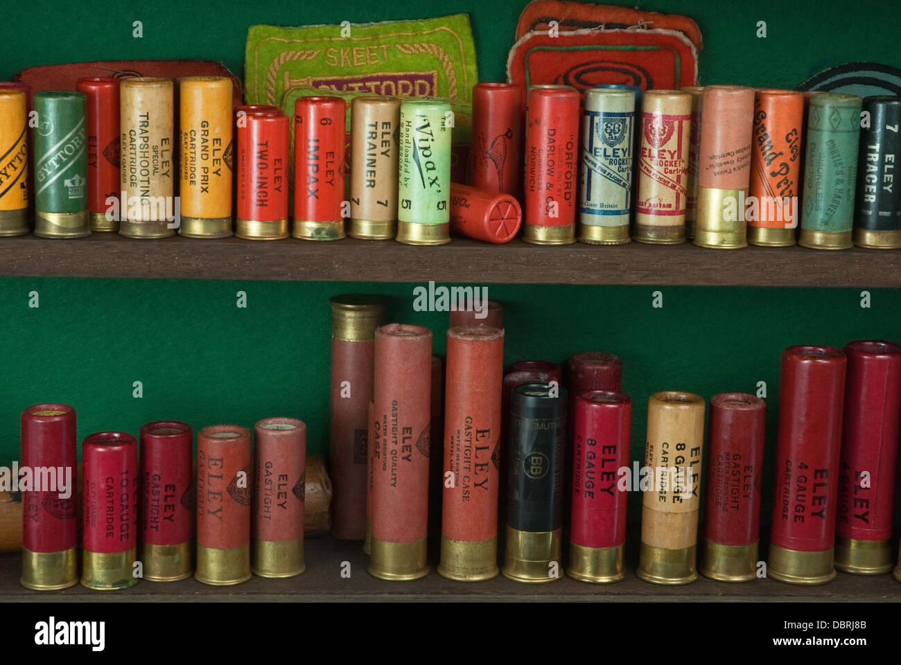 Vintage shotgun cartridges hi-res stock photography and