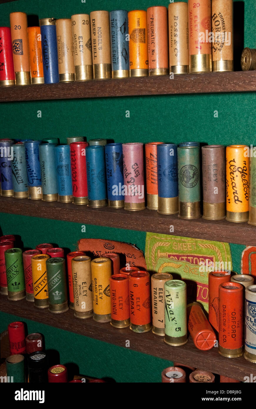A selection of vintage shotgun cartridges Stock Photo Alamy