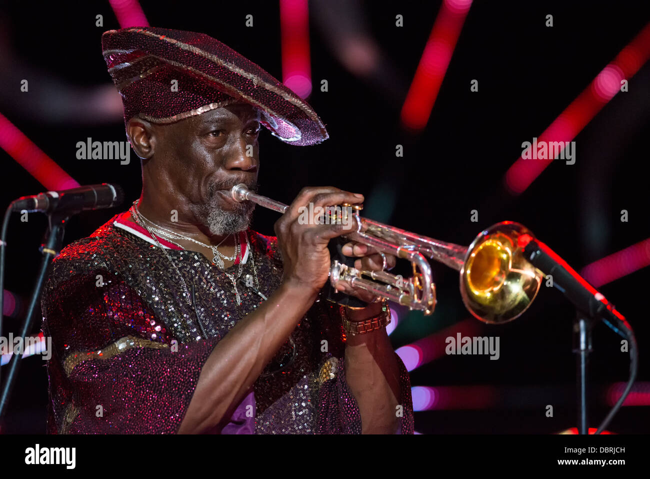 Sun Ra Arkestra during Warsaw Summer Jazz Days 2013 Stock Photo