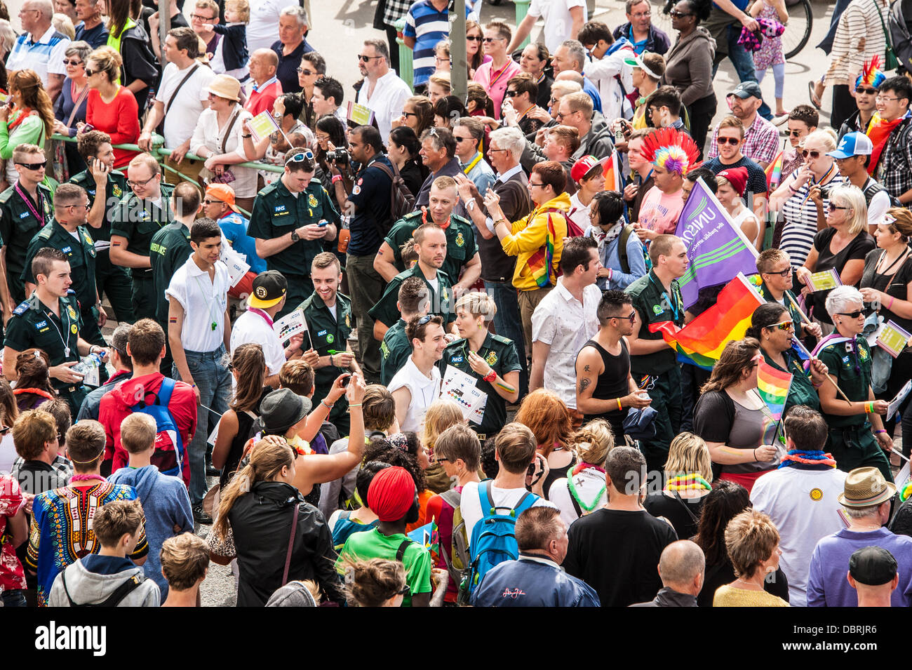 Brighton, UK. 3rd July, 2013. 2013 Pride Parade at Brighton Pier, Brighton photo Credit: Julia Claxton/Alamy Live News Stock Photo