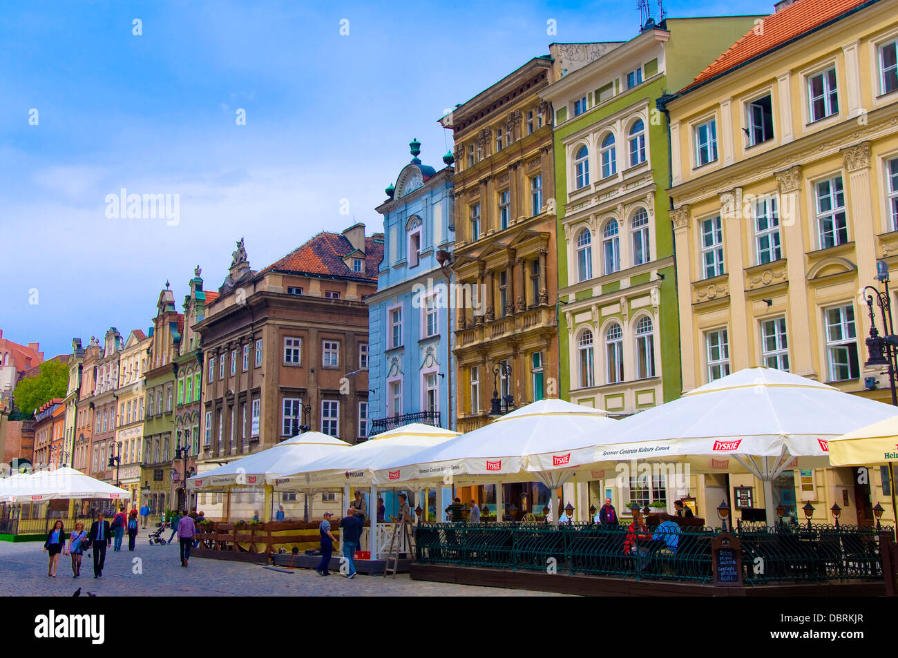 Colourful Houses, Poznan, Poland Stock Photo Alamy